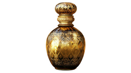 wooden vase isolated on white