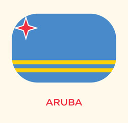 Flag Of Aruba, Aruba flag, National flag of Aruba.