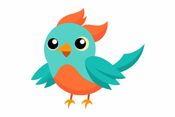 cartoon bird with a big smile