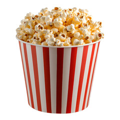 Isolated Popcorn Container on Transparent Background for Food Images