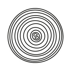 outline slice of onion