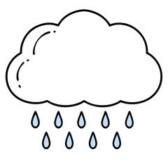 cloud with rain