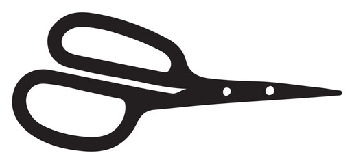 Cutting Scissors Silhouette Vector Graphics Illustration Design Template