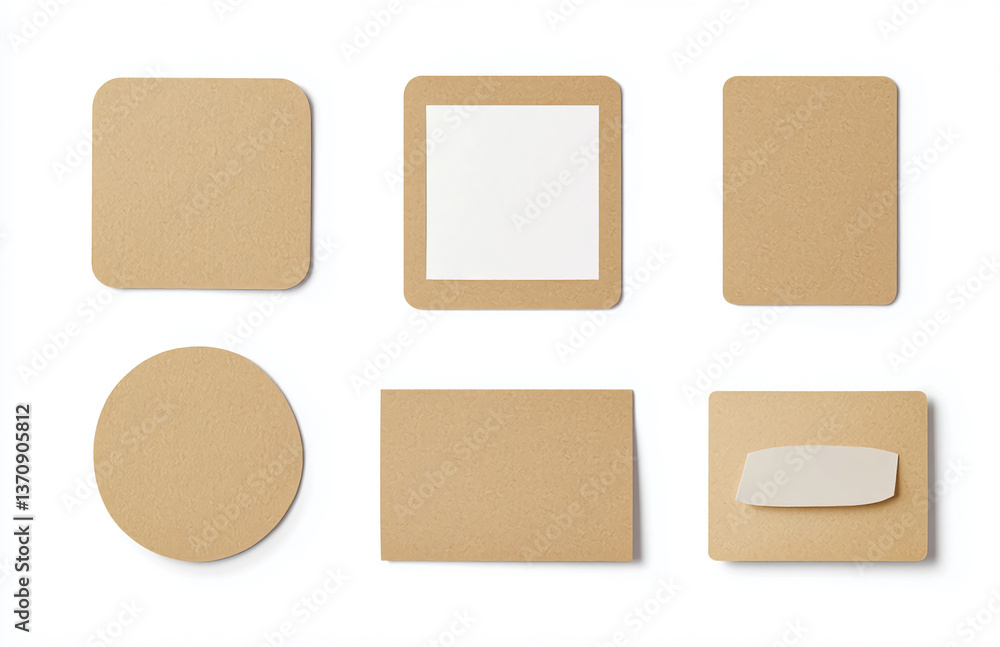 Poster discover beige shapes design elements for graphic design projects and creative presentations resourc