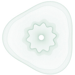 Watermark guilloche. Watermark pattern , Watermark banknote pattern. Banknotes check guilloche lines texture, secure waves patterns and passport paper. Currency banknote guilloche, security certificat