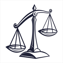 Minimalist Law Balance Logo