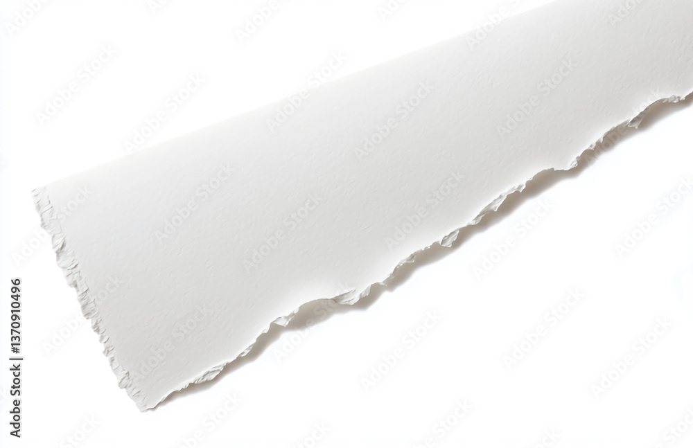 Aufkleber white paper texture background torn edge design element for graphic design and web design projects