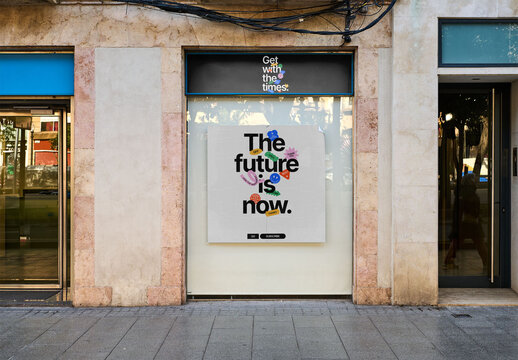 Urban Mockup Display for Out-Of-Home Advertising
