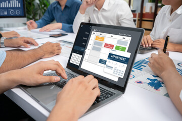 Online applointment booking calendar for brisk regristration on the internet website