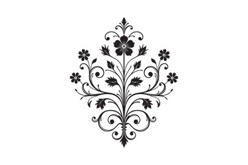 Beautiful Floral Ornament Design for Elegant Decorations and Crafts