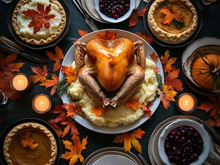 Thanksgiving Roasted Turkey Dinner.