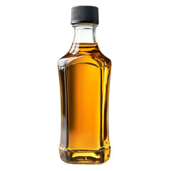Glass Oil Bottle Isolated on Transparent Background for Cooking Use