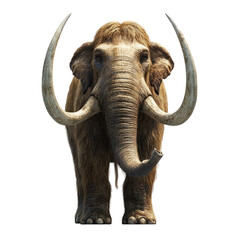Obraz premium Mammoth Illustration with Transparent Background for Creative Use