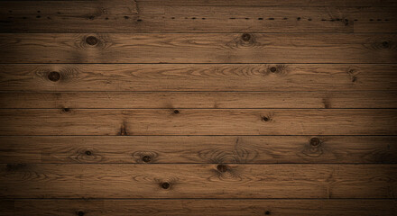 Dark Brown Rustic Wooden Planks Background Texture Horizontal Grain Natural Wood