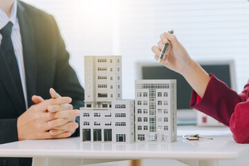 The house and condo sales representatives provide advice and explanations and sign sales or lease...