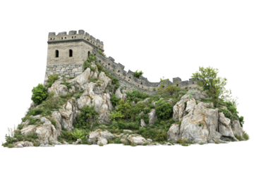 Great Wall Panorama on transparent background