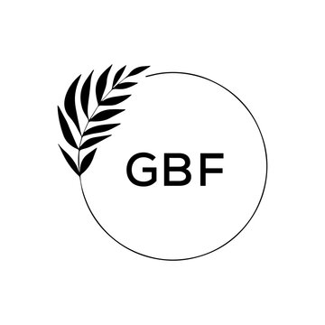 GBF creative minimalist letter logo.