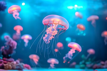 Jellyfish Aquarium Scene