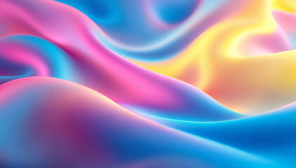 Obraz premium A mesmerizing display of fluid, abstract shapes in pastel hues, evoking a sense of serene beauty and artistic innovation.