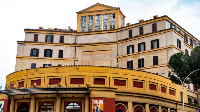 The Palladium Theater in Garbatella district, Rome, Italy, 2025