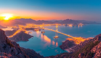 Sunset Bridge Coastal View