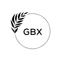 GBX creative minimalist letter logo.