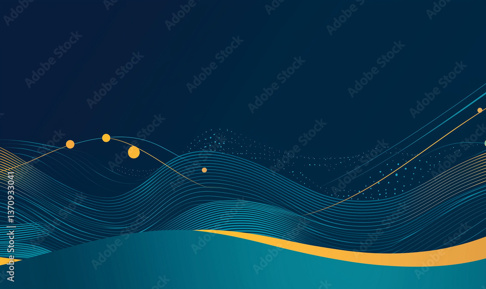 Poster dynamic sound waves journey digital audio platforms visual content creative environment unique persp