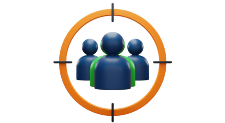 Isolated Target Audience Icon