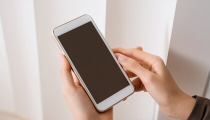 Holding and using the latest smartphone