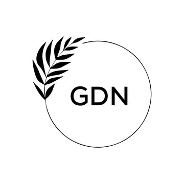 GDN creative minimalist letter logo.	