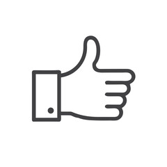 Obraz premium Thumbs Up Approval Icon for Dating Apps, Like Symbol for Online Dating Platforms to Indicate Interest and Positive Feedback