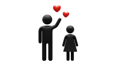 Isolated Love Figure