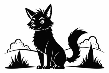 Obraz premium coloring pagecoloring page sihouette black vector