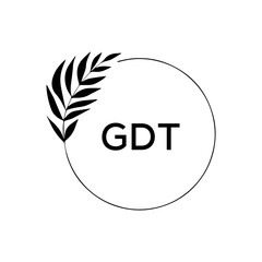 GDT  creative minimalist letter logo.	
