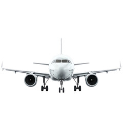 Fototapeta premium Airplane Isolated on Transparent Background for Creative Use