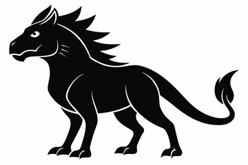 Coloring book silhouette black vector