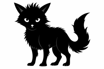 Coloring book silhouette black vector