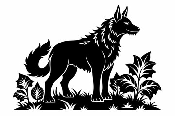 Coloring book silhouette black vector