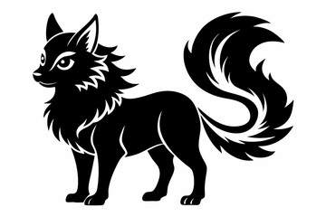 Coloring book silhouette black vector