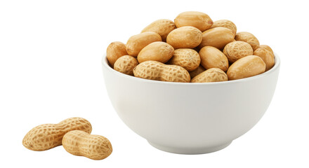 Isolated Bowl of Peanuts