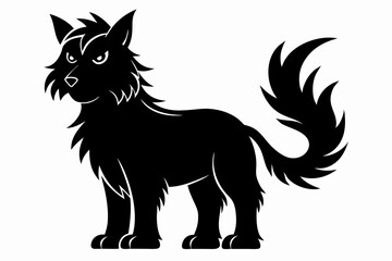 Coloring book silhouette black vector