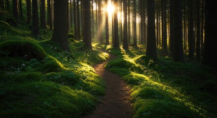 Fototapeta premium morning in the forest