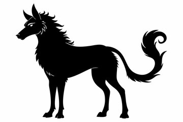 Coloring book silhouette black vector