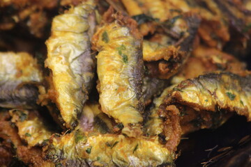 Small Fried Fish Close Up