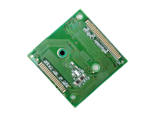 Green Circuit Board Close-Up