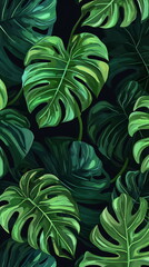 monstera plant pattern 
