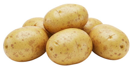 Isolated Pile of Potatoes
