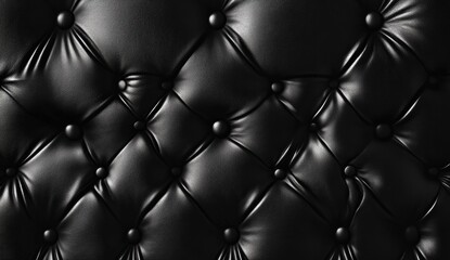 black leather upholstery