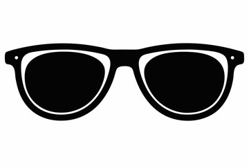 Fototapeta premium sunglass sihouette black vector