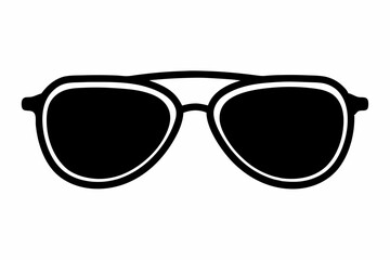 Fototapeta premium sunglass sihouette black vector